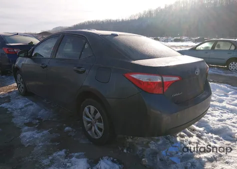 2015 Toyota Corolla Le z USA, uszkodzony, nr VIN 2T1BURHE5FC478401